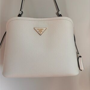 Prada Cream Crossbody Bag